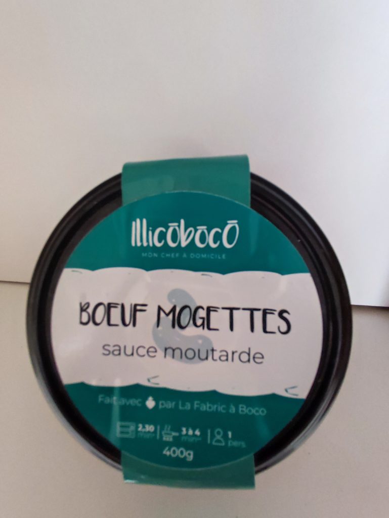 Boeuf mogettes sauce moutarde